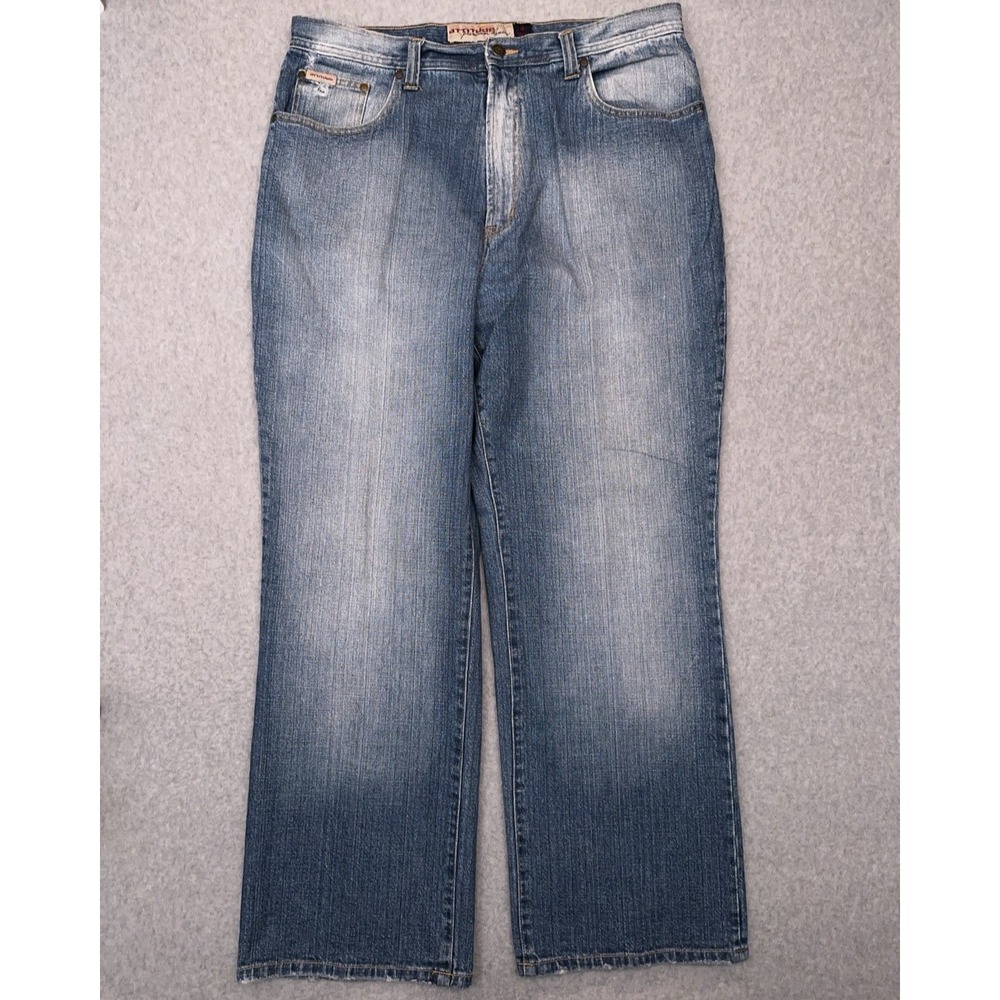 Vintage Attitude‎ Denim Jeans Men's 36x31* Baggy Wide Leg Streetwear Skater Y2K